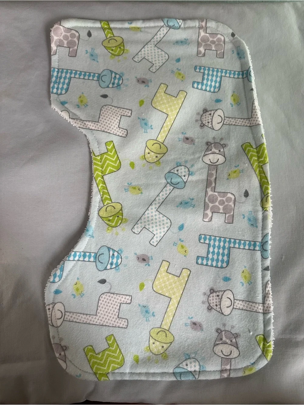 Handmade burp cloth
